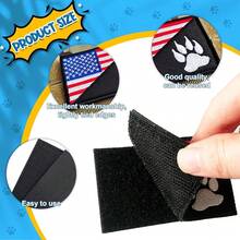 12 PCS  Patches Removable Tactical Hook Loop Harness Embroidered In Training Patch Do Not Pet WorFKing Dog Patch For Vest Harnesses Collars Leashes,DelicateStyle - DelicateStyle - View 5