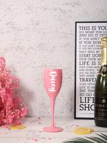 1pc Personalized Shatterproof Wedding Champagne Glass, 6oz/180ml, Customizable Name & Bow Design, Reusable, Suitable For Wedding Party Cups, Also For Whiskey, Wine, Cocktail, Beer, Champagne, Water, Oatmeal, Tea, Juice, Breakfast, Coffee And Other Beverages - 180 Ml - View 19