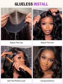 MEGALOOK 6x5蕾丝隐形结短款波浪卷假发，100%真人发丝 - 预剪蕾丝自然发际线无胶假发，10-14英寸层次剪裁波波头假发，预拔毛预漂白发结，自然色，新手友好型透明蕾丝闭合假发 - 无需胶水，自然逼真，适合日常佩戴，可打造办公室、僵尸新娘、万圣节、派对、Y2K、坏女孩、度假、户外、角色扮演、校园、学校假期、圣诞节、派对、婚礼、节日等各种造型，适合女性佩戴。 - SNatural - 查看 8