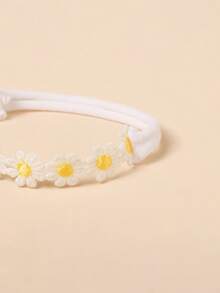 2条婴儿雏菊装饰尼龙无缝弹力发带，适合婴幼儿（0-1岁）日常佩戴、派对、摄影、节日、情人节、婚礼等场合。 - 彩色 - 查看 6