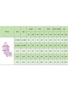 2Pcs Toddler Girl Swimsuit Set Sleeveless Halter Neck Starfish Bow Print Tops And Skirted Bikini Bottoms - 藍色 - 查看 8