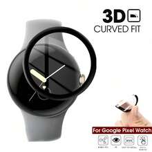 3pcs Curved Edge Full Coverage Screen Protector Film For Google Pixel Watch 4 41mm/45mm, Watch 3 41mm/45mm Smartwatch, High-Definition Anti-Scratch PMMA Film, Crystal Clear, Sensitive Touch, Bubble-Free, 3D Full Coverage Screen Protector - Multicolor - View 6