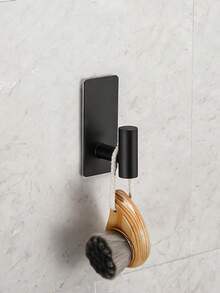 6pcs No-Drill Bathroom Hardware Set - Towel Rack, Towel Ring, Toilet Paper Holder, Robe Hook, Wall Mounted - Multicolor - View 4