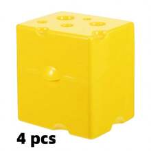 1/2/4pcs Kitchen Airtight Food Storage Containers, Cheese Box, Refrigerator Preservation Box, Food & Snack Divider, Butter Keeper - Yellow - View 14