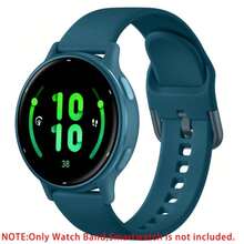 20毫米硅胶表带，兼容Garmin Vivoactive 6/Vivoactive 5/Vivoactive 3/Venu/Venu 2 Plus/Venu Sq/Galaxy Watch 7/6/5/4（40毫米/44毫米）/Watch 4/6 Classic（42毫米/46毫米/43毫米/47毫米），男女通用；柔软运动替换表带，适用于Forerunner 645/245/Galaxy Watch 5 Pro（45毫米）/Active 2/Watch 3（41毫米）。 - 20mm - 查看 18