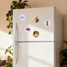 50 Pcs Sublimation Magnets Blanks Heart Square Circle Rectangle Fridge Magnet For Kitchen Office Decorative - 2.5x2.5in Circle - View 5