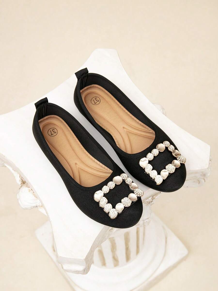 Women & Teen Girls' Outdoor Casual Fashionable Breathable Flat Shoes - Black - View 1