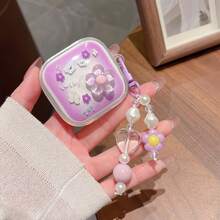 可爱卡通3D花朵吊坠保护壳，适用于Buds 6 Active/5/6S/6/7S/8Pro/8Lite、Buds 6Play/SE/Buds 4Lite/6Lite，透明软壳，Buds 6Pro/5Pro耳机保护套 - 彩色 - 查看 10
