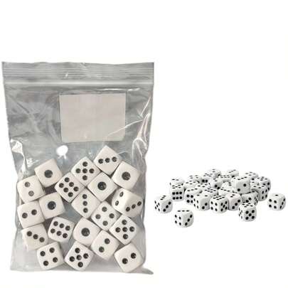 Loja Megalomania Kit 20 Dados 6 Lados de Plásticos Para Jogos de Tabuleiro RPG Jogos de Carta Festas Divertido