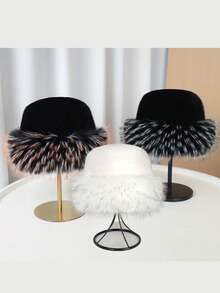 1顶女士豹纹针织蒙古帽，加厚保暖，透气性佳，适合日常佩戴、户外旅行、徒步旅行、海滩度假等场合。 - M - 查看 7