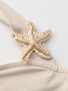 ARA CHIC Women's Apricot Sexy Off-Shoulder Cropped Top, American Street Style, Stylish Design, Slim Fit, Versatile & Practical, High Elasticity, Suitable For Beach Vacation, Spring/Summer New 2026 - Apricot - View 8