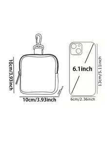 Dog Pattern Zipper Coin Purse, Lightweight Currency, Cash ID Card, Credit Card, Portable Coin Pocket, Small Wallet, Miscellaneous Storage Bag, Fashionable Modern Travel, Birthday Gift, Anniversary Valentine's Day, Valentine's Day, Women's Gift Bag, Teacher Gift - Multicolor - View 6