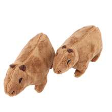 2 Pack Realistic Plush Capybara 6.7 Inch Soft Toy Cartoon 2.5 Ounces Gift For Children