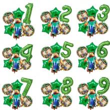 Hasbro 6 pièces Ballons en feuille d'aluminium thème  bleu, décorations de fête d'anniversaire à la maison, ballons en feuille d'aluminium thème de fête scolaire - Multicolore - Voir 1