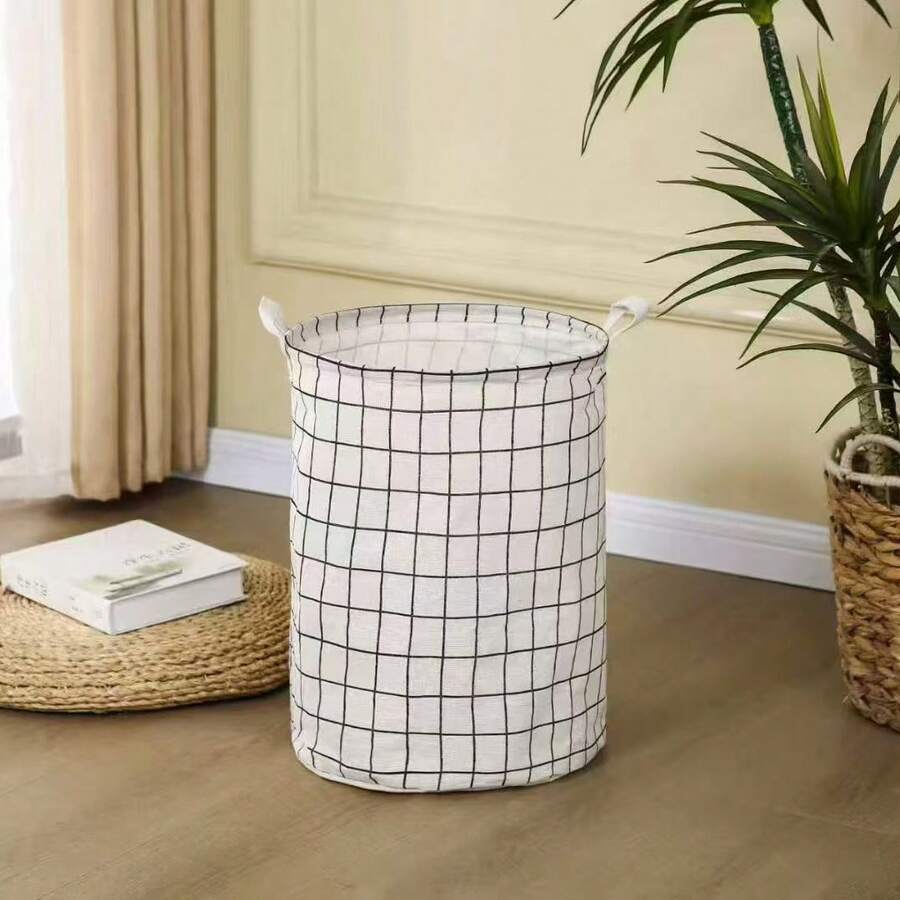 1 chiếc - Giỏ đựng quần áo bẩn gia đình, Giỏ đựng quà tặng, Thùng đựng đồ chơi, Giỏ đựng quần áo bẩn bằng vải lưới, Giỏ đựng đồ lớn gấp gọn chống thấm nước, Giỏ đựng đồ phòng tắm, phòng ngủ - trắng - Xem 1