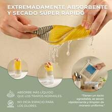 CYPNMaisoNovo Paños De Cocina Suecos - Toallas De Papel Reutilizables. Paños De Cocina Suecos para La Cocina - Paquete De 4 con Diseño Abstracto - Toallas De Papel ReutilizablesFashion - 222311771 - Ver 3