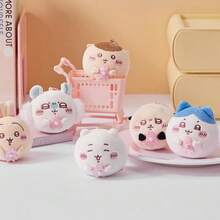 Miniso 千川系列 千川樱花大福挂件，亲肤毛绒面料，樱花图案大福包裹造型，可拆卸搭扣设计，桌面装饰及便携挂件（1 件） - 彩色 - 查看 8