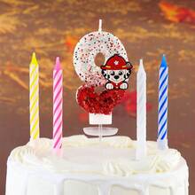5pcs Paw Patrol Ryder Numeral Candles, Cake Decorations Party Glitter Creative Birthday Candles, Suitable For Various Holiday Decorations - Multicolor - View 10