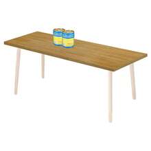 24x72 Solid Wood Table Top Butcher Block Countertop Work Bench Top Only For Cabinet, Coffee Table, Desk, Bar Table (24 * 72 * 1.5in) - 70.86*23.62*1.38in - View 1