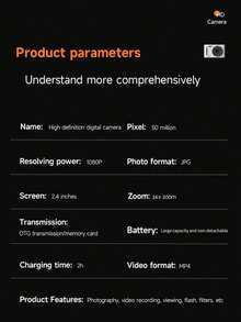 Cámara digital CCD para campus, alta definición con lente dual frontal y trasera, estilo retro, cámara de fotografía de viaje con tarjeta de memoria de 32G, cámara digital de juguete para estudiantes y fiestas - Cámara + Tarjeta de Memoria - Ver 11