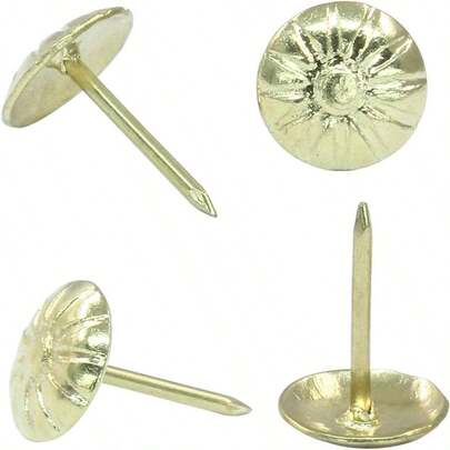 Pack Antique Upholstery Tacks, Decorative Furniture Tacks Nails,/ 16 Inch Upholstery Nails Sofa, Chair, Bed And Furniture DecorativeGold