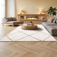 Indoor Plush Area Rugs, 6 X 9 Ft Plush Carpet, Area Rugs Furry With Long Plushs Pile, Thick & Durable High-Pile Rug For High-Traffic Areas, Bedroom, Non-Shedding & Non-Slip Backing, Beige - Beige 6 X 9 Ft - View 9