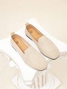 Women & Teen Girls' Outdoor Casual Fashionable Breathable Flat Shoes - Apricot - View 1