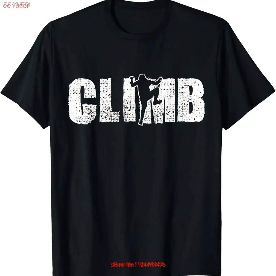 Climbing Vintage Climb Bouldering T Shirt vintage Washed graphic Breathable Stylish Comfortable Stretched streetwear Unisex - Negro - Ver 1