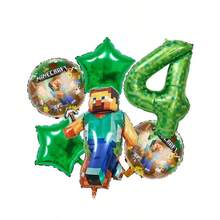 Hasbro 6 pièces Ballons en feuille d'aluminium thème  bleu, décorations de fête d'anniversaire à la maison, ballons en feuille d'aluminium thème de fête scolaire - Multicolore - Voir 14