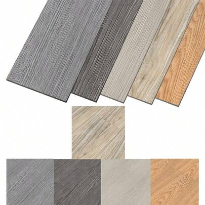 Självhäftande PVC-vinylgolv - 18/36 stycken (2,51 m²/5,02 m²) - Halkfri och vattentät - För kök, vardagsrum, balkong, sovrum - Självhäftande, enkel att installera