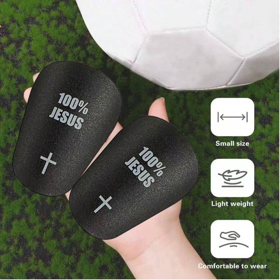 1 Pair Mini Master Soccer Shin Guards, Cross Design, Comfortable Fit, Lightweight & Comfortable Soccer Gear, Unisex - Suitable For Soccer Training & Match - Cross Series - View 1