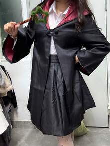 1 Pc Unisex Magic Academy Wizard Robe Cloak, No Badge Version, Suitable For Masquerade Party, Halloween Cosplay Halloween Costumes, Party Dress - Multicolor - View 14