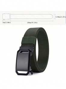 Customizable Belt With Personalized Photos Or Text. Personalized Quick-Release Tactical Belt. Made Of Nylon. Adjustable, Breathable, Square Buckle. Unisex, Classic And Stylish, Versatile And Practical, Suitable For All Seasons, And Appropriate For Office - Multicolor - View 6