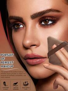 54pcs Makeup Brush Set With Makeup Sponges, All-In-One Beauty Tools Kit For Daily Facial Makeup - Coffee Brown - View 2