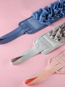 Valentine's Day New Loofah Exfoliating Back Scrubber 2-In-1 Long Strap Shower Towel, Strong Exfoliating Foam Dual-Use Back Scrub Strap - Multicolor - View 9