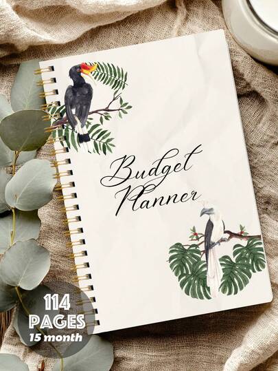 Trees 1pc Monthly Budget Planner - Financial Management Notebook With Expense Tracking, Designed To Effectively Manage Your Funds, Undated Financial Planner/Ledger, Instant Use - A5 Size, Gift For Men/Christmas