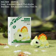 Cute Mini Dinosaur DIY Building Blocks Assembly Gift Set - Multicolor - View 6