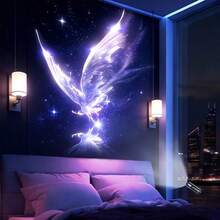 Lampe de projection LED USB portable, projetant des motifs océaniques et naturels (baleine, papillon, méduse, étoile de mer) - Projecteur USB convenant aux murs/plafonds, veilleuse de chevet basse tension, cadeau d'anniversaire - Noir - Voir 12