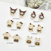 120颗/盒卡通美甲装饰品，盒装动漫装饰珠，适用于DIY美甲和手机壳配件