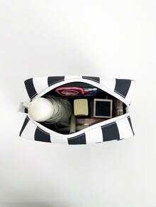 YAGESI 大容量条纹化妆包，适合日常旅行 - 彩色 - 查看 12