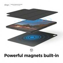 Magnetic Folio Case Compatible With IPad A16, 10th Generation 10,9 Inch Back Plate Can Be Attached To Metal Materials, Compatible With Apple Pencil And S Pencil Case Dark Grey - DarkGrey - View 3