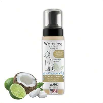 Wahl 100% Natural Pet No-Rinse Waterless Shampoo Coconut Lime Verbena #820015