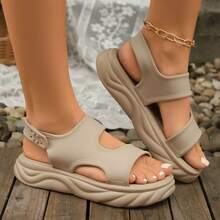 2026 New Thick Sole Sandals, Lightweight Non-Slip Comfortable Casual Sports Beach Platform Sandals For Plus Size Women