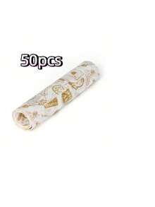 50/100张烘焙纸，适用于饼干、三明治、汉堡、薯条 - 情人节、节日、感恩节适用 - 食品厨房和餐厅必备，节日食品包装 | 节日食品展示，适用于餐厅、烧烤、野餐、派对、儿童餐、户外活动（多种颜色可选） - 彩色 - 查看 9