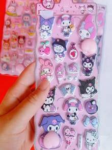 3D Stickers, DIY Scrapbooking Stickers, Laptop Stickers, 3D Embossed Party Stickers - Multicolor - View 5