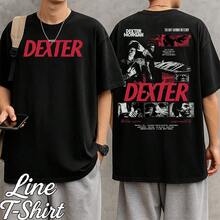 Series Crime Thriller T-Shirt, Unisex, Men's And Women's, 100% Cotton, Premium Top Quality Streetwear, New Release, Immediate Shipping, Various Colors!! Plus Size - 黑色 - 查看 1