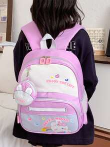 Cute Cartoon Handbag Lightweight Backpack For Kindergarten, Cartoon Backpack, Anime Kindergarten Backpack - Multicolor - View 3