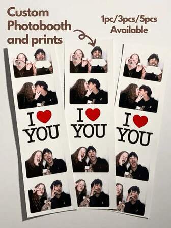 Customized Photo Booth Printing, Personalized Couple Photos, Customized Anniversary/Valentine's Day Gift For Men, Personalized Couple Photo Decoration, Birthday Gift Printing, Personalized Photos, Personalized Photo Decoration