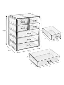 Cosmetic Storage Box - White - View 3