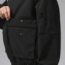 Jordan Teen Boy Woven Jacket, Hooded Woven Jacket JD2612060GS-002 - Black - View 4